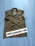 Jedwabna koszula nocna L/40, koszula nocna 100% silk miodowa