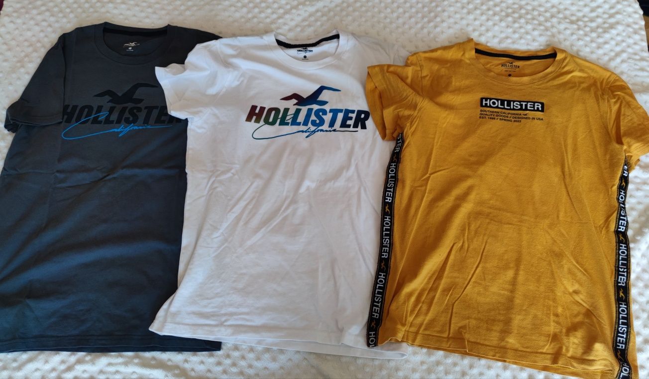 T-shirty koszulki męskie Hollister 6 sztuk rozm. S