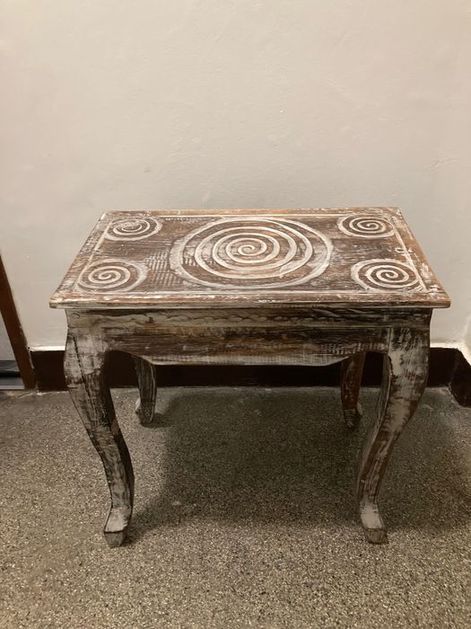 Stoliczek drewniany oryginalny, retro, vintage