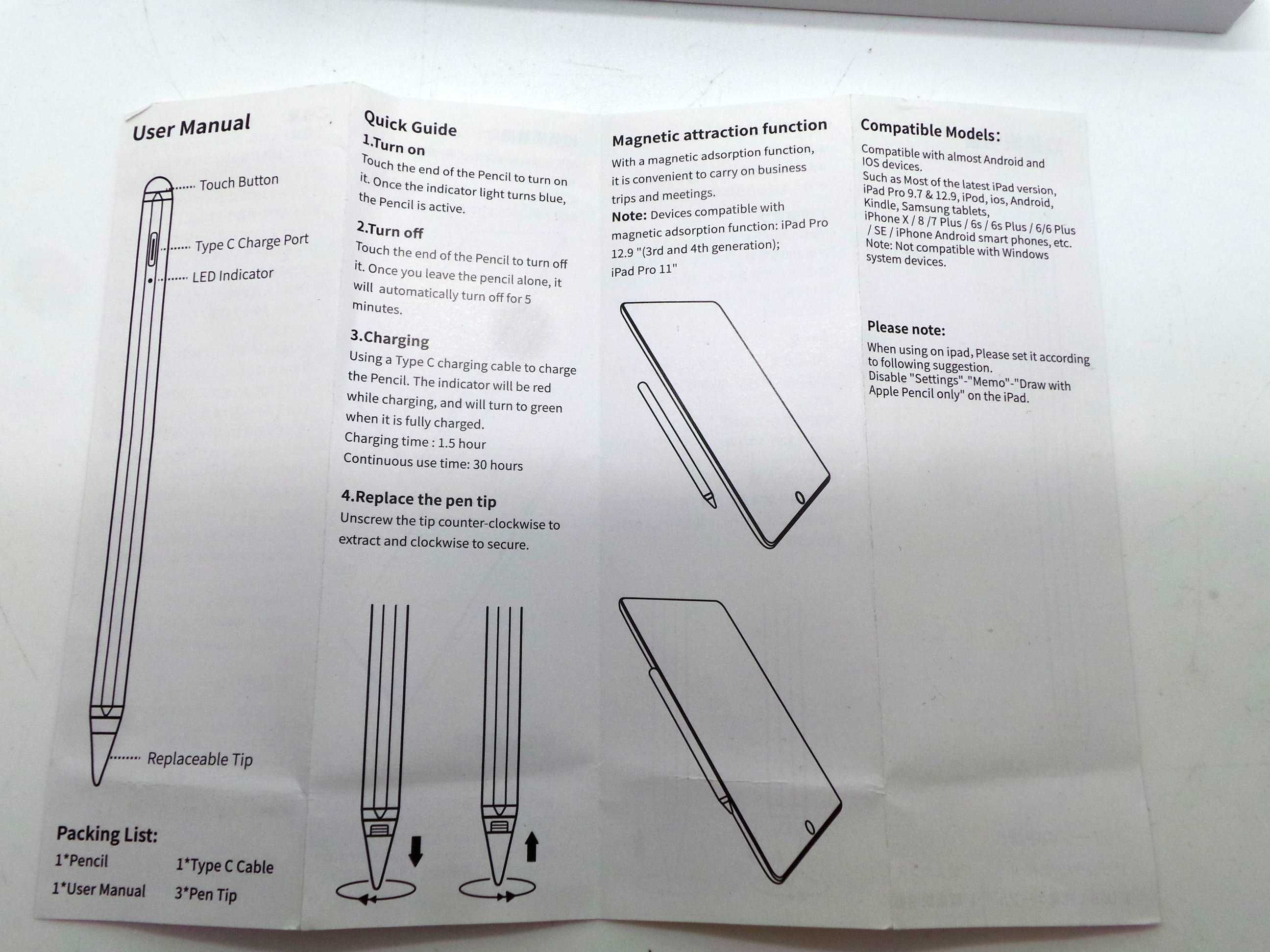 Rysik Stylus Pen do Apple Ipad, Android