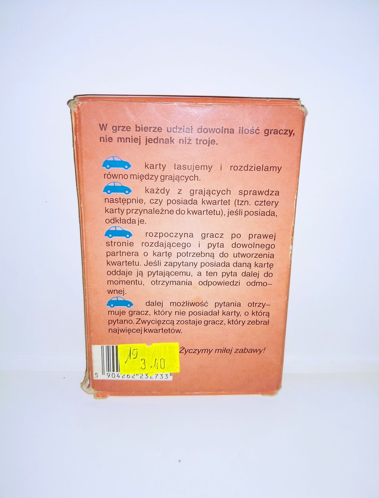 KWARTET Gra Towarzyska '97 Samochody Małolitrażowe