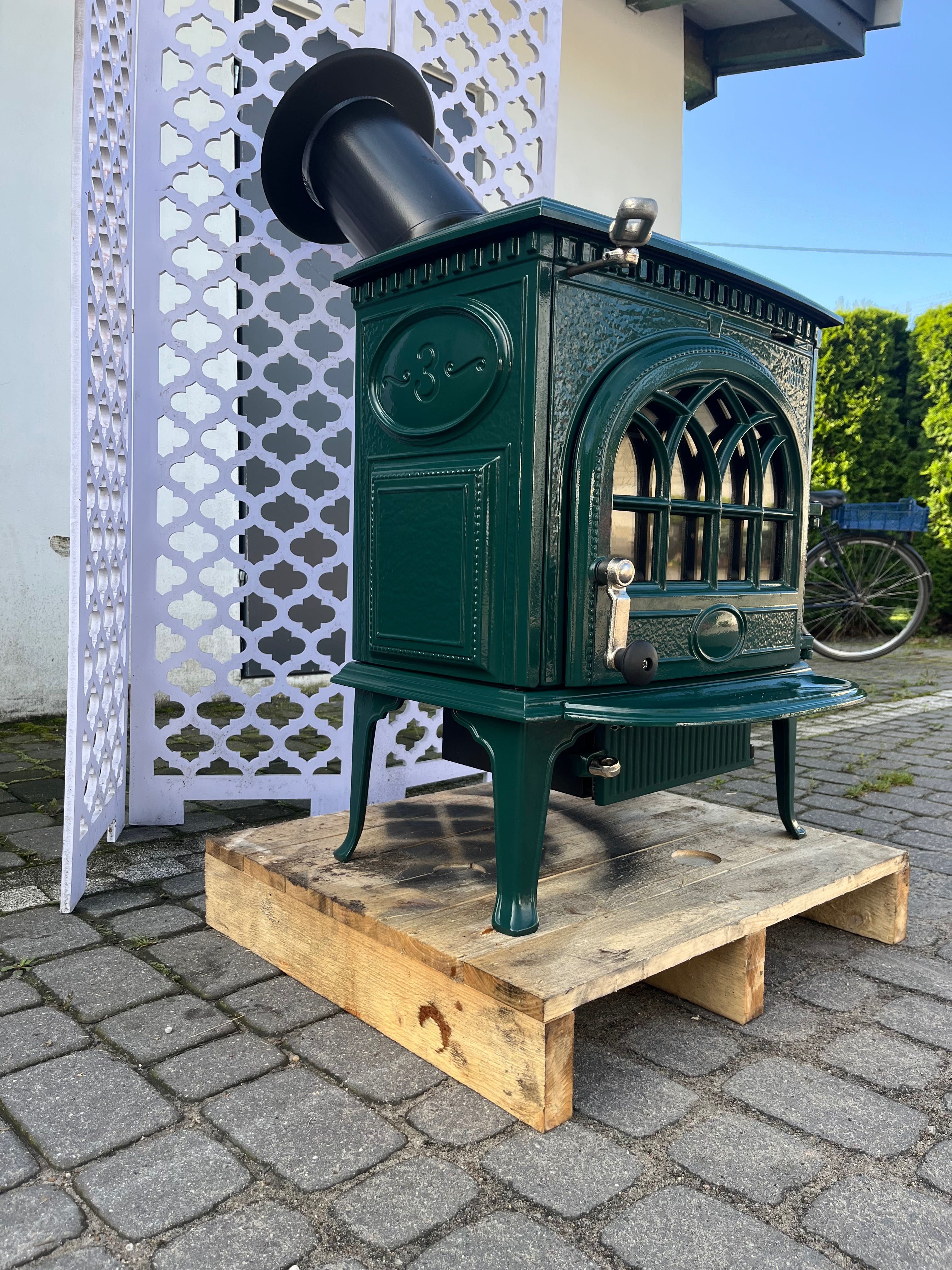 Piec Koza Jotul3 zielona emalia
