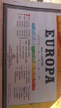 Mapa europy 1960 rok