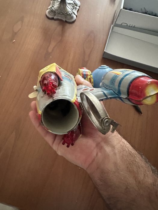 Brinquedo do espaço anos 80 o motor trabalha