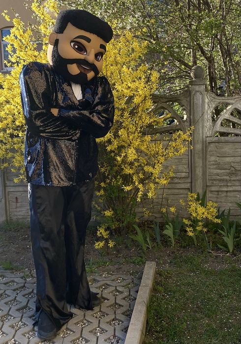 Helenka i Antonio, żywe tańczące maskotki , striptizer striptizeraka