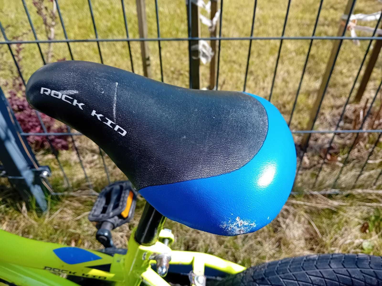 Rower dziecięcy INDIANA Rock Kid 20 cali dla chłopca Limonkowy 2024