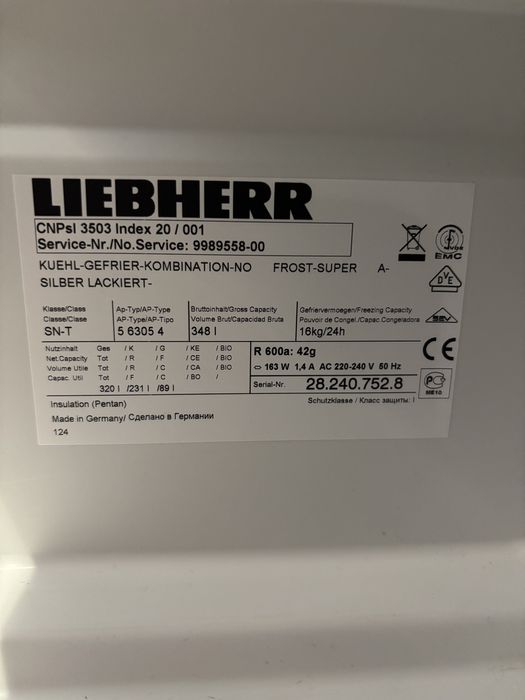 Холодильник Liebherr CNPsl3503