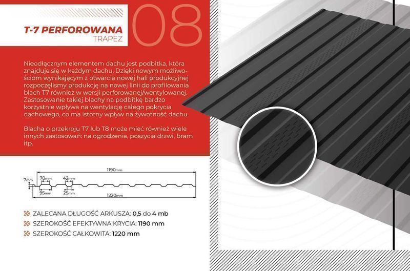 Blacha Trapezowa T-18 Blachodachówka Trapez Nowa Na Wymiar Promocja