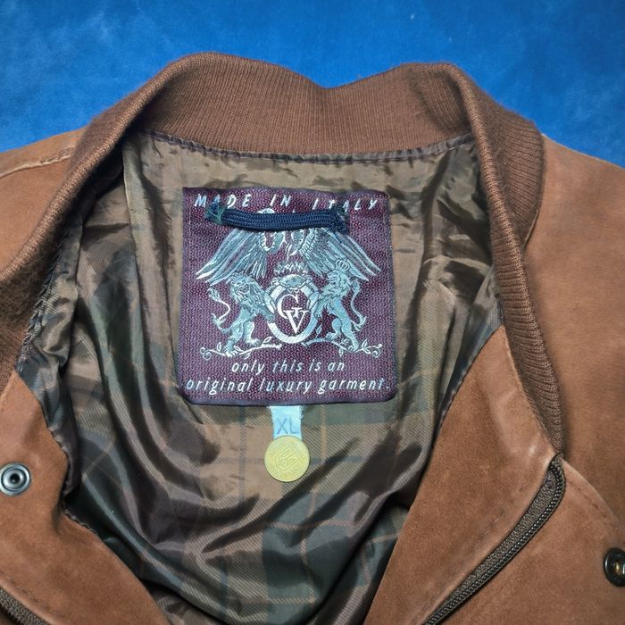 Бомбер кожаный - замшевый