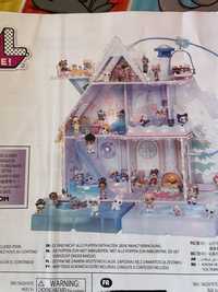 Domek LoL zimowy ze śniegiem ,świecący kominek i inne rzeczy w domku