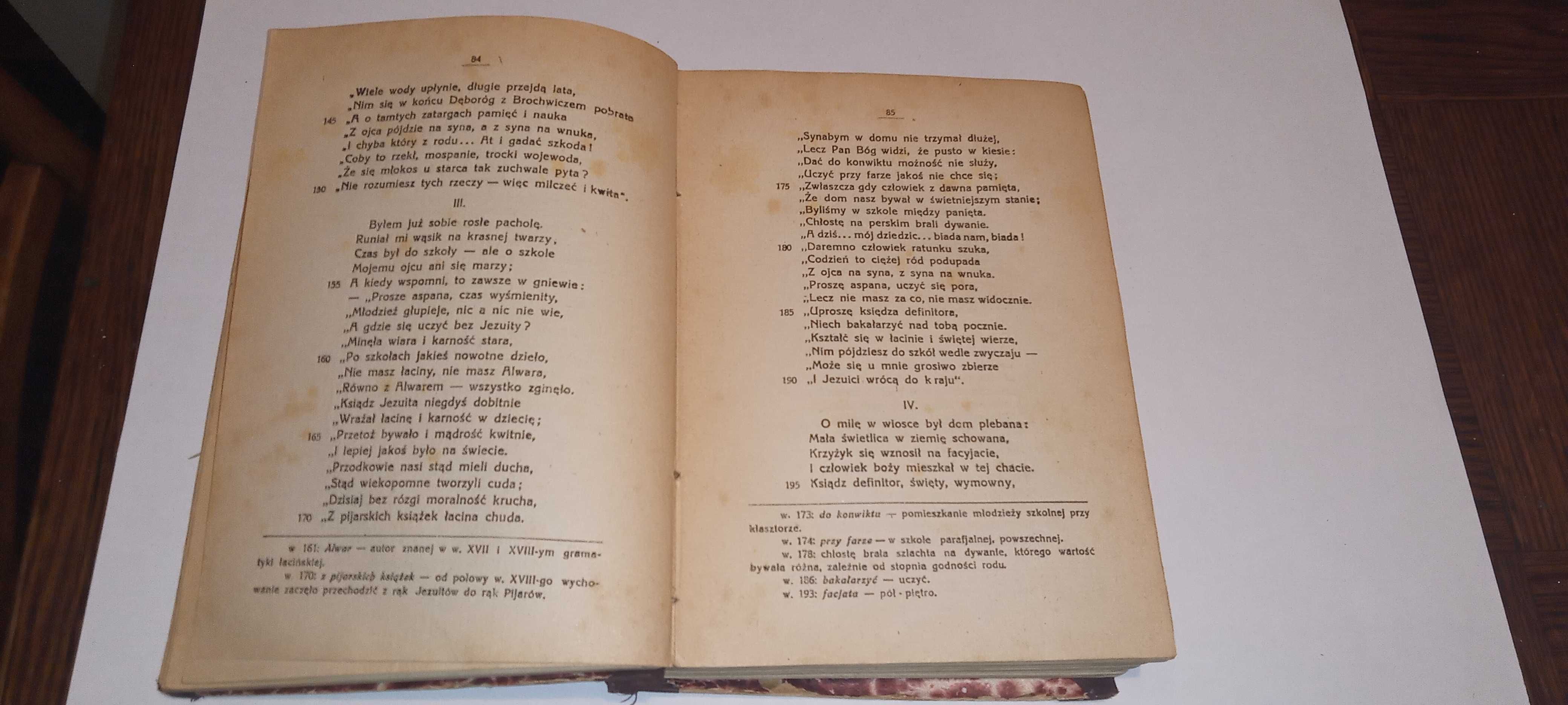 Książka z 1923r. Wybór poezyj, Władysław Syrokomla, wyd. Wilno