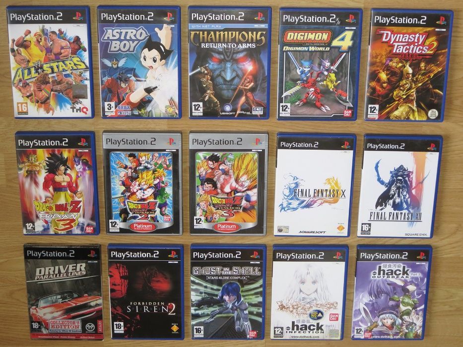 Playstation 2: Jogos raros e alguns selados, cabo RGB