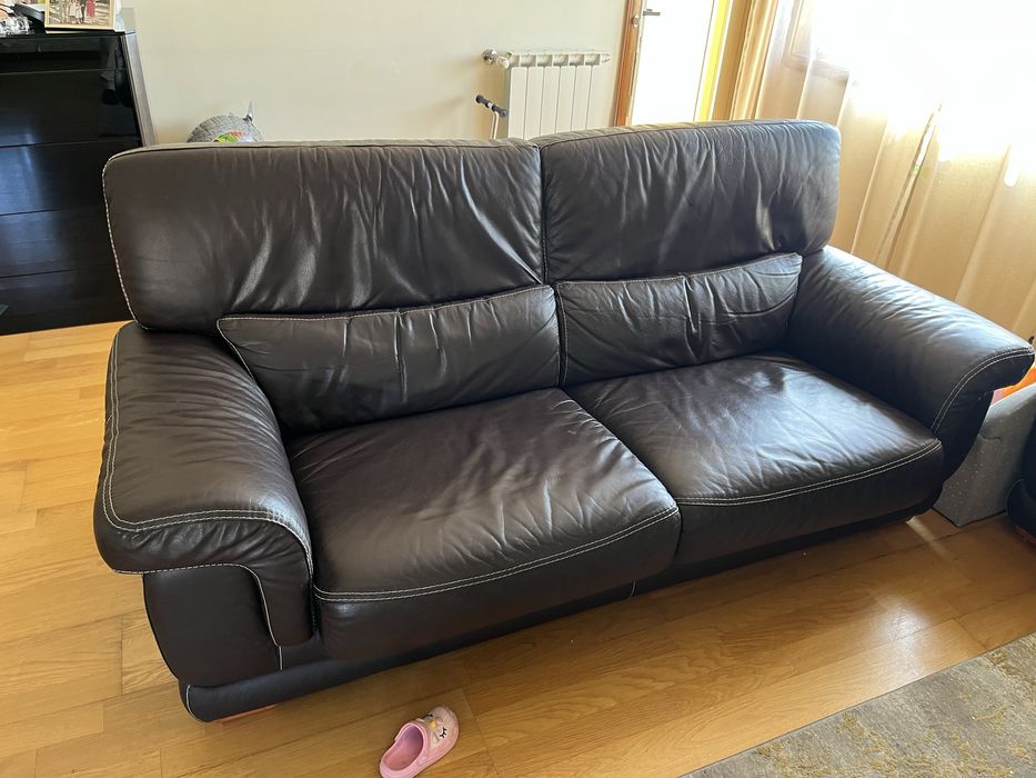 Sofas em pele em optimo estado