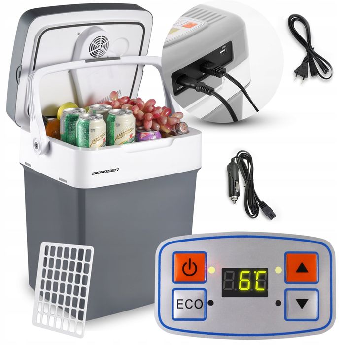 Lodówka Turystyczna Samochodowa 12V/230V USB 29L - tylko wysyłka