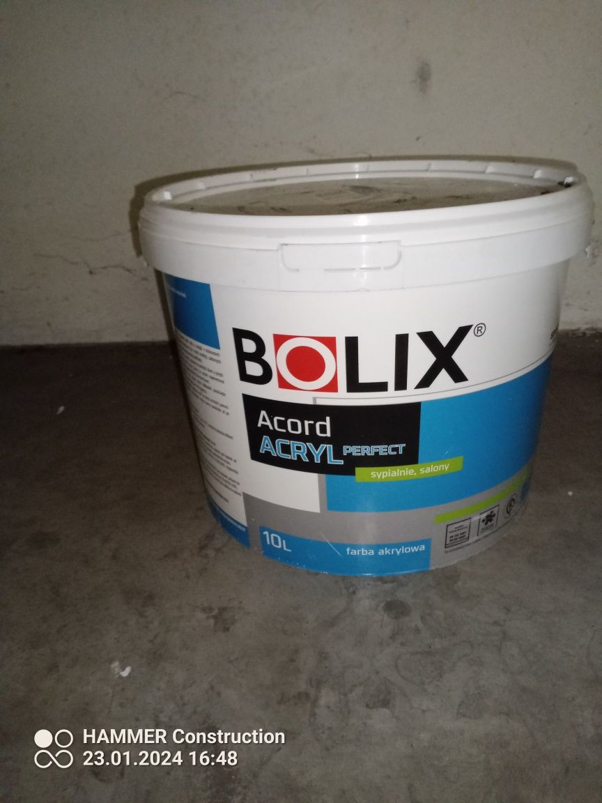Farba biała Bolix 10 litrów