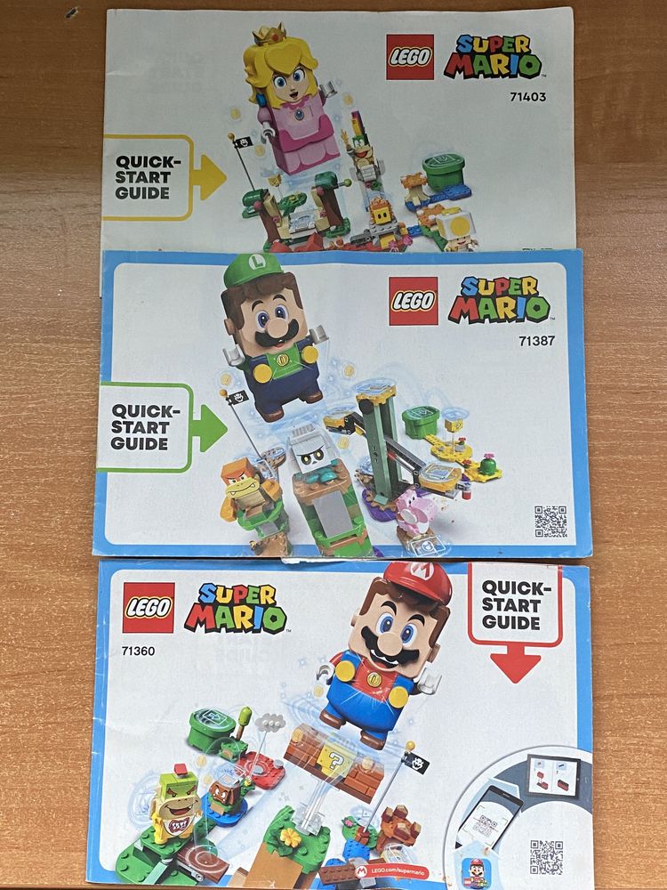 Книжечка инструкции Lego Mario