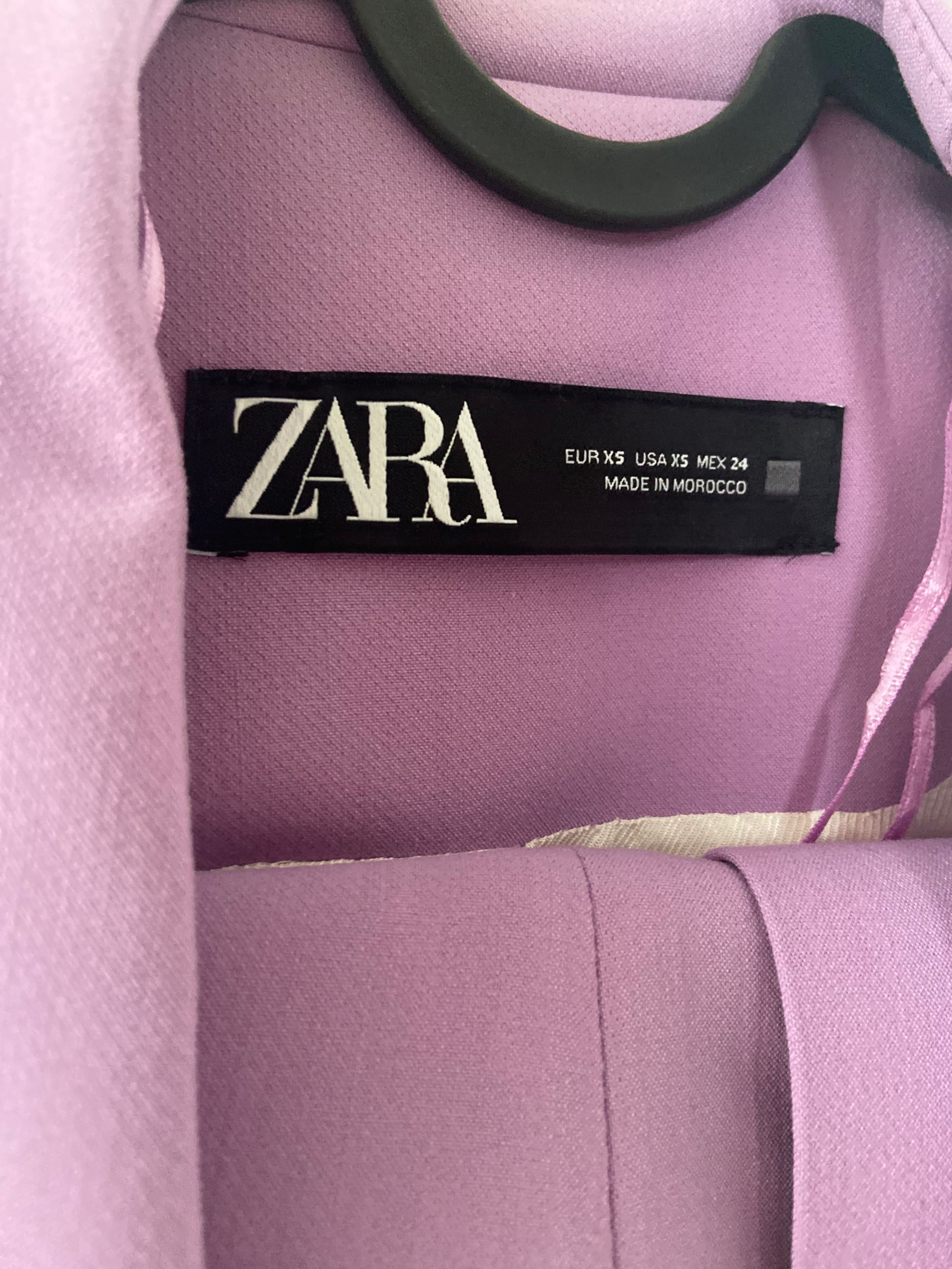 Wrzosowy garnitur Zara