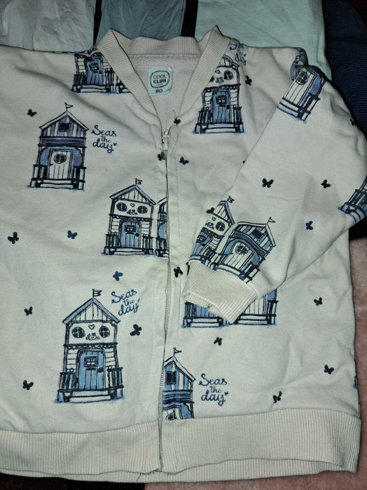 Zestaw/ paka sukienka buty bluzka 80 cm