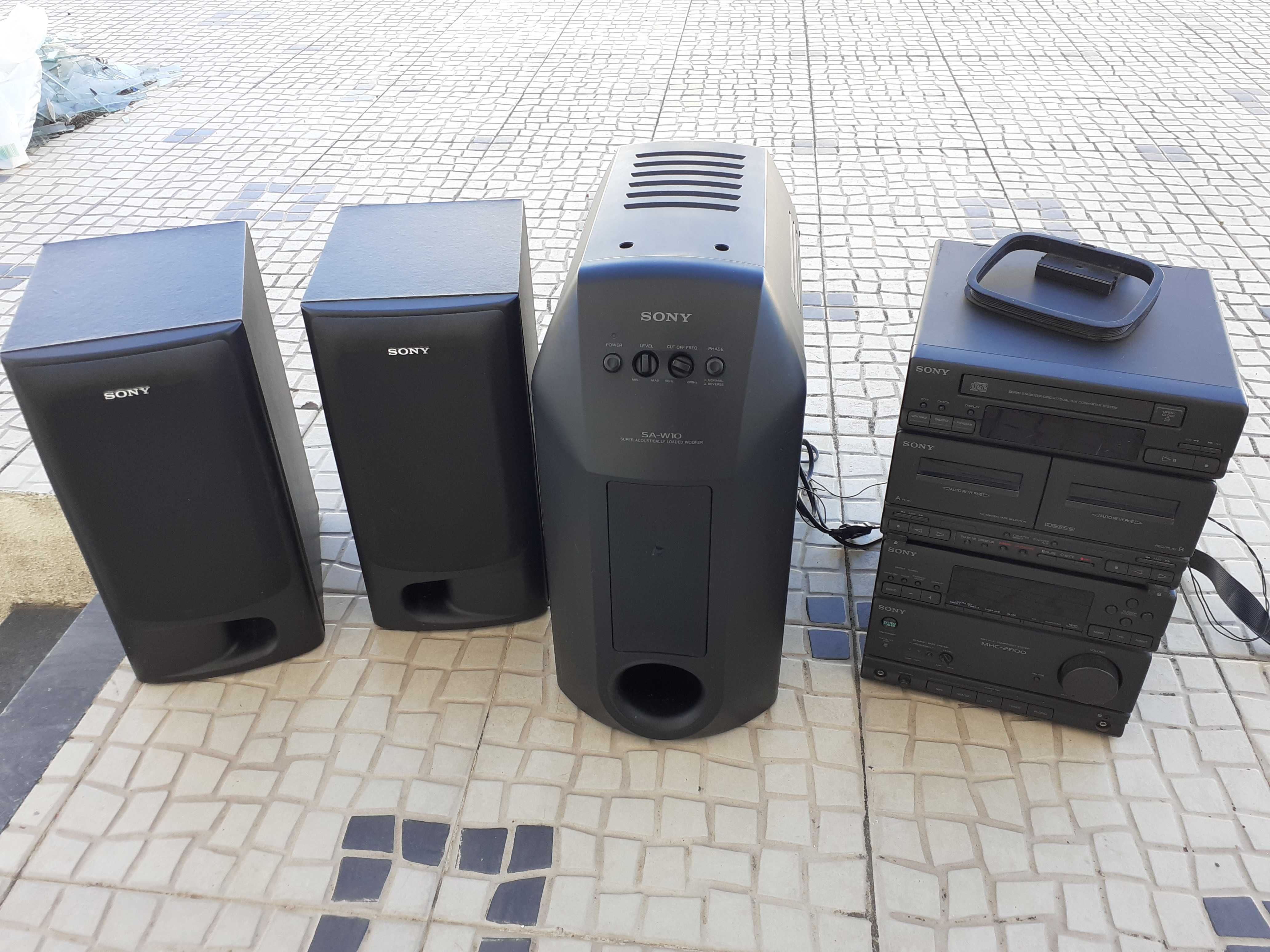 Subwoofer Sony SA-W10 e Colunas