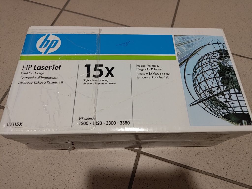 3 Tonery HP 92A, 1 toner HP 15x i 1 zamiennik 15x. 1 toner HP 53x.