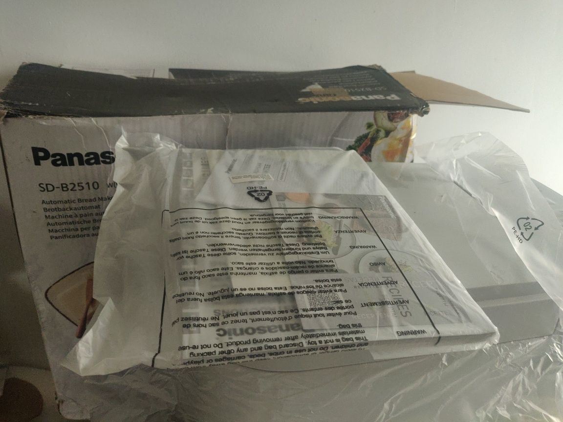 Panasonic SD-B2510WXE Panificadora automática, 850W