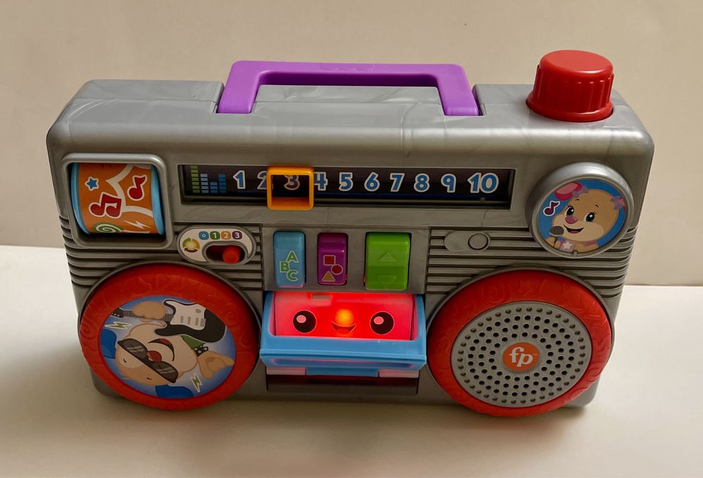 Boombox dziecięcy Fisher Price Mattel język angielski