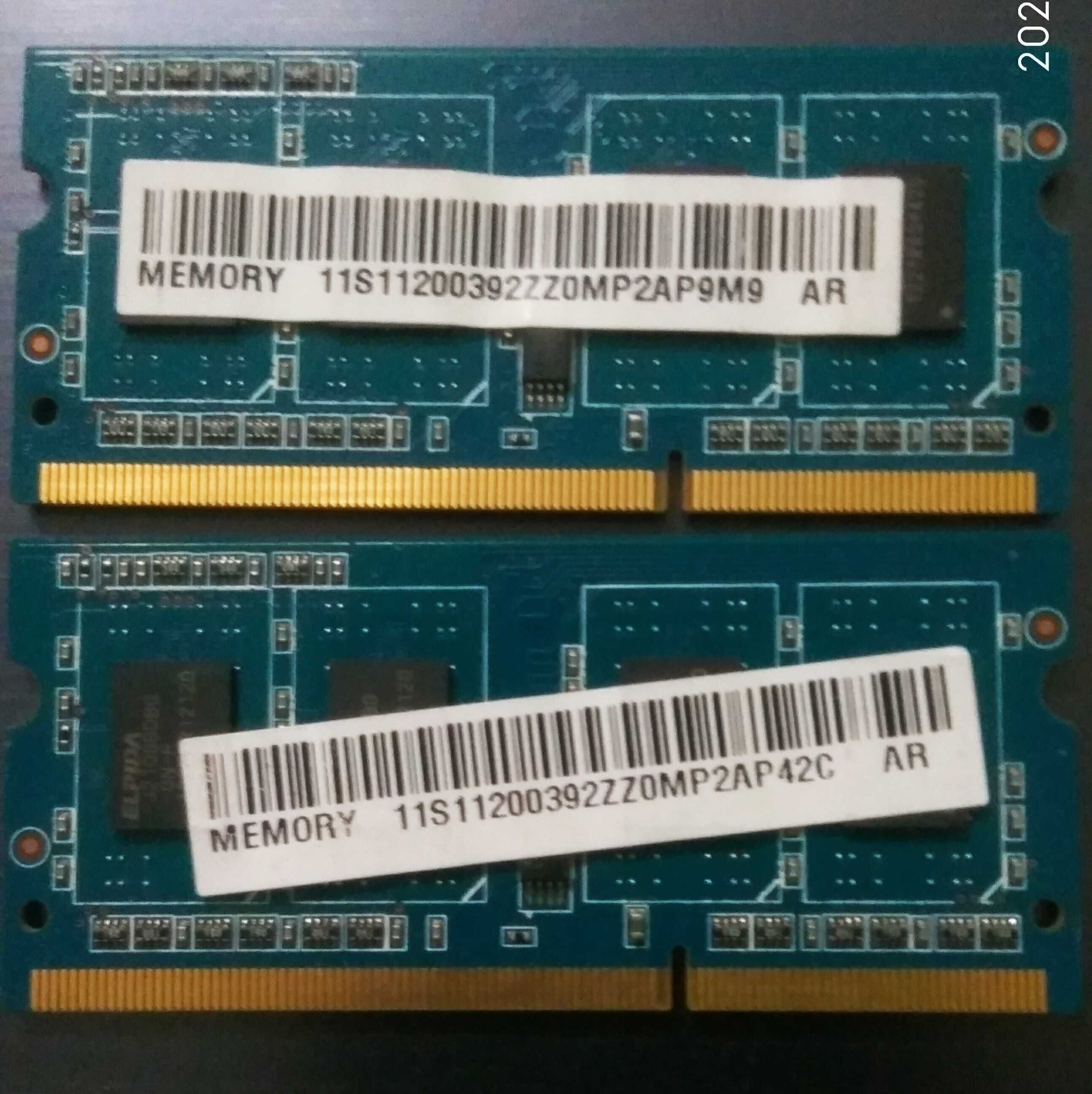 Пам'ять оперативна DDR3-12800 2x2Gb SoDIMM для ноутбука