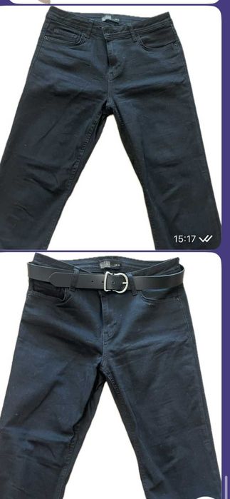 Стренчові чорні джинси,(дудочки). Розмір М - L.