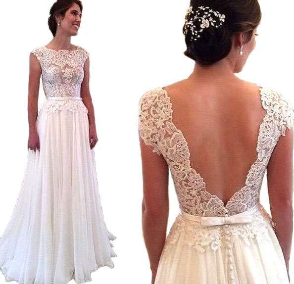 suknia ślubna sukienka linia-a koronka 32 XXS