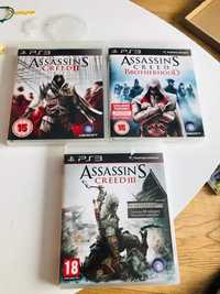 Zestaw 3 gier Assassin's Creed.