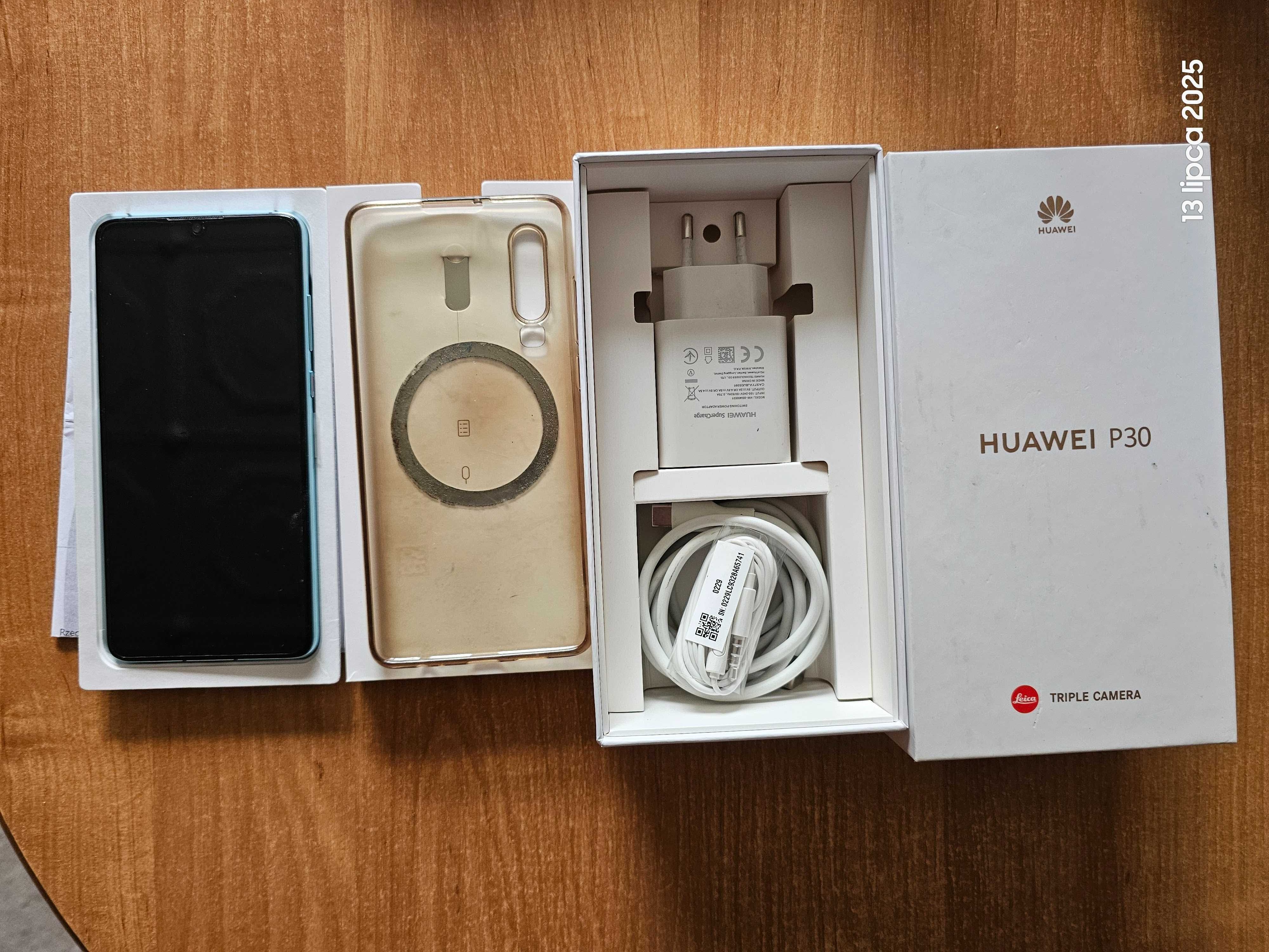 Huawei P30 6/128GB Aurora, stan bardzo dobry