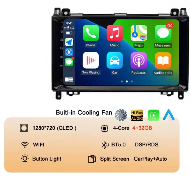 Андроїд магнітола mercedes sprinter vito