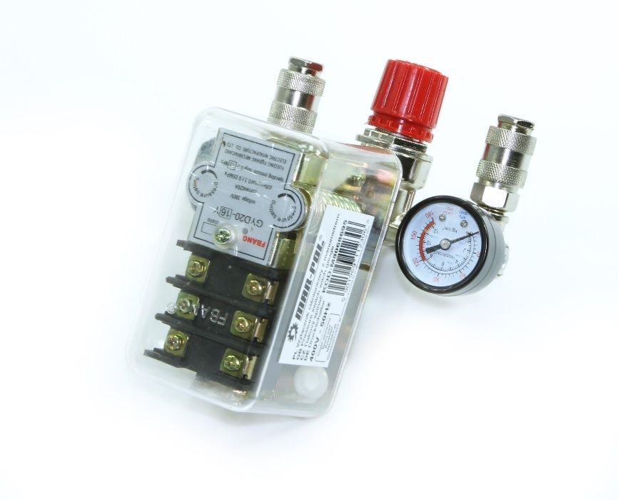 Wyłącznik ciśnieniowy kompresora 400V Presostat Szklany 3 fazy