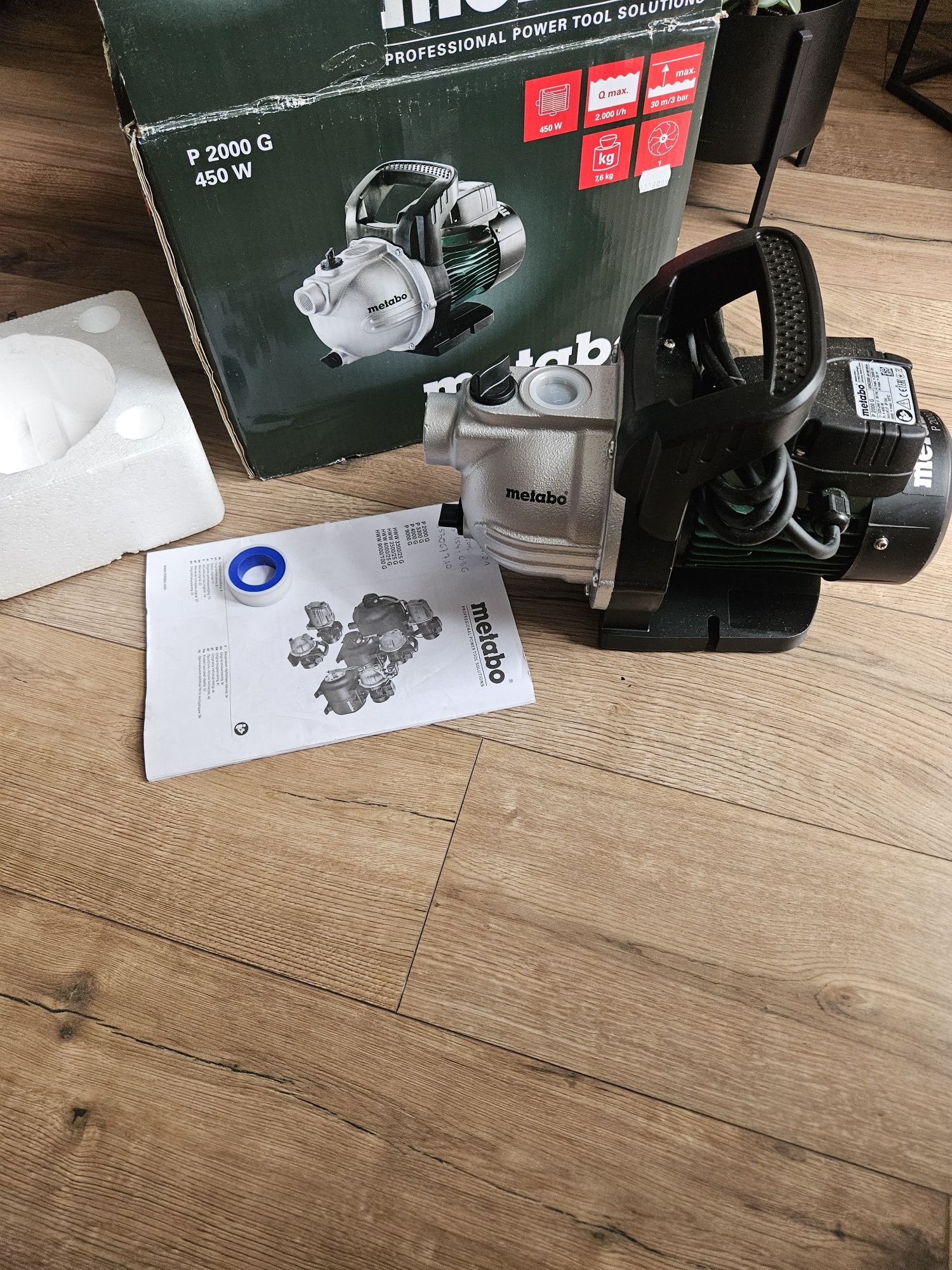 Pompa do hydroforu Metabo P2000G. 450 W.