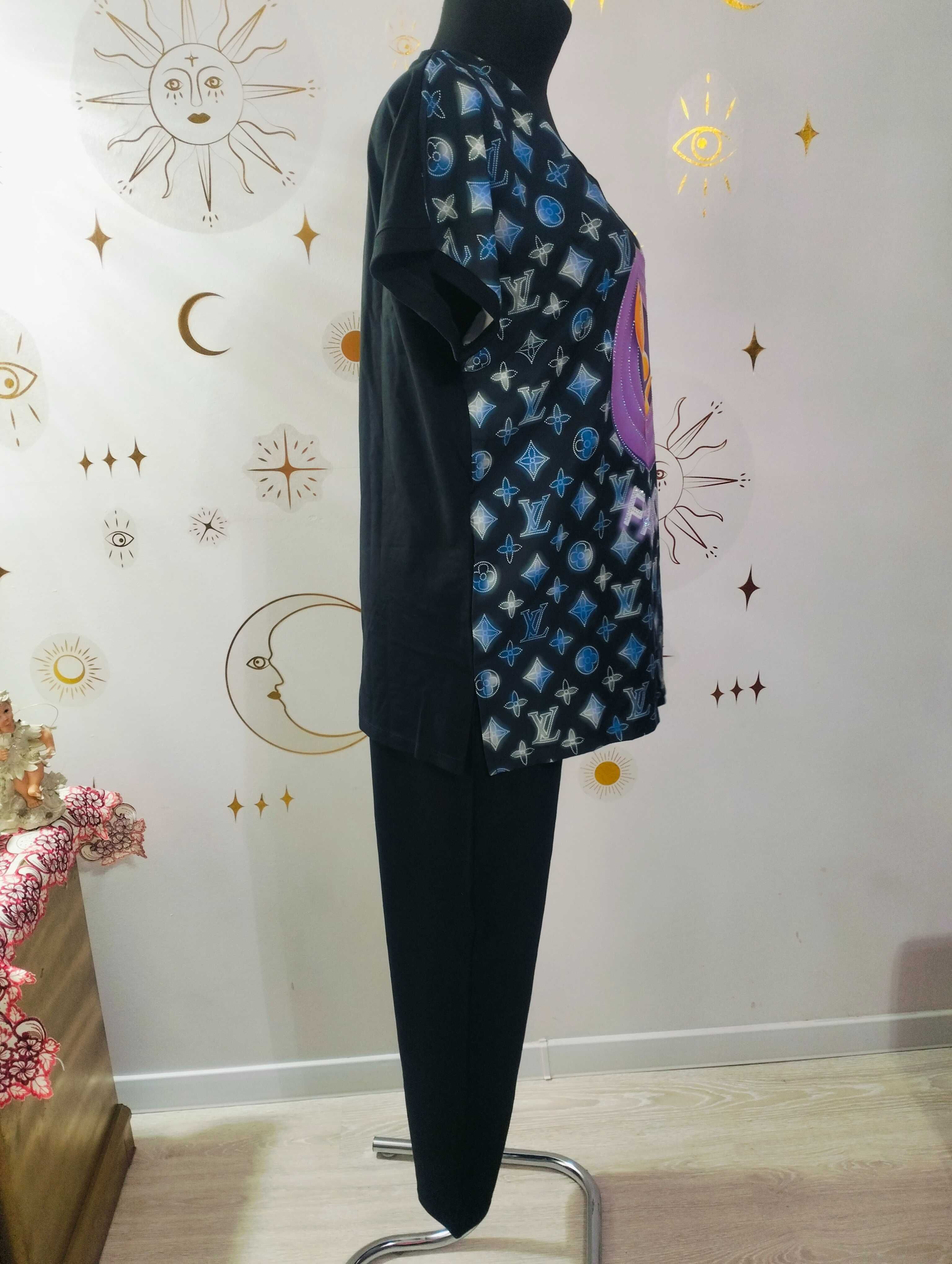 Wikiland 46 3XL Dres letni Komplet Piżama  Kanarek *Tweety* Cyrkonie