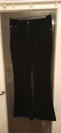 Spodnie sztuksowe czarne M