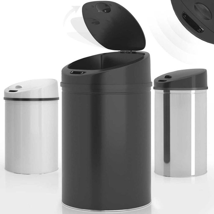 Nowy kosz na śmieci JAGO /pojemnik /sorter /automat /60L/ chrom !K473!