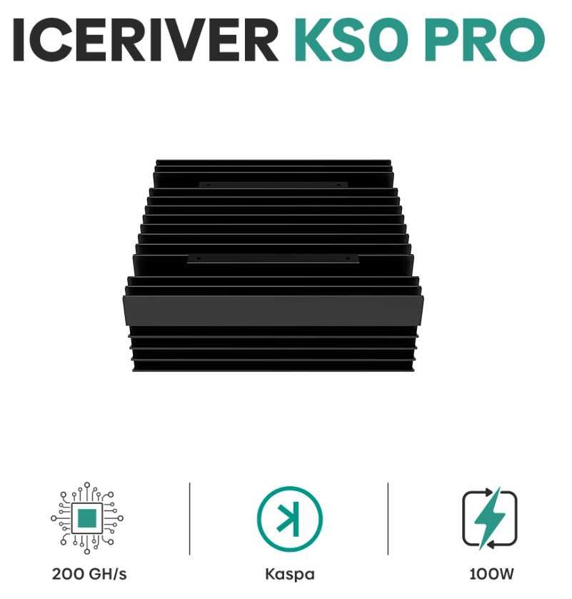 Майнер Iceriver KAS KS0 Pro 200Gh Гарантія! Наявність В Києві!