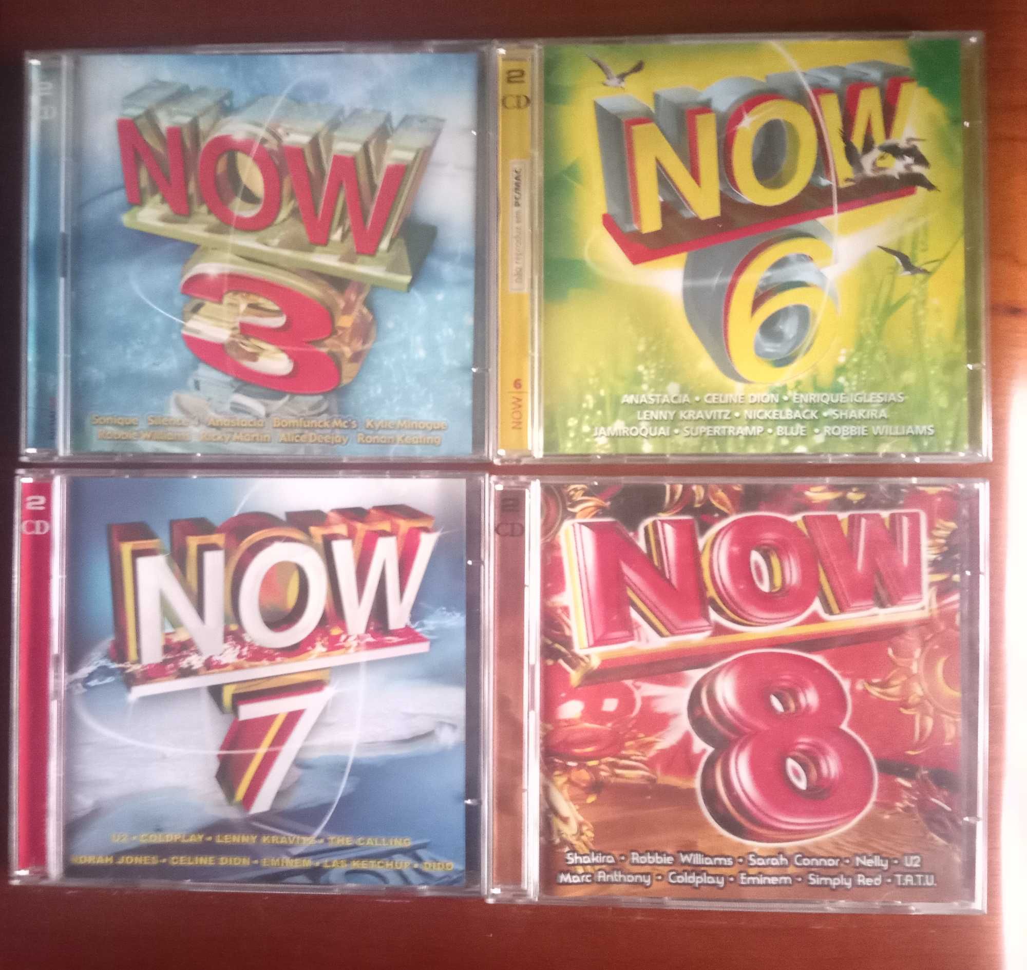 CDs duplos NOW 3/6/7/8/10/11/12/13/14 CD Roberto leal
