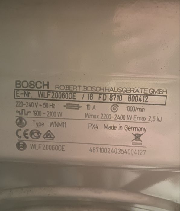 Пральна машинка Bosch Classixx4