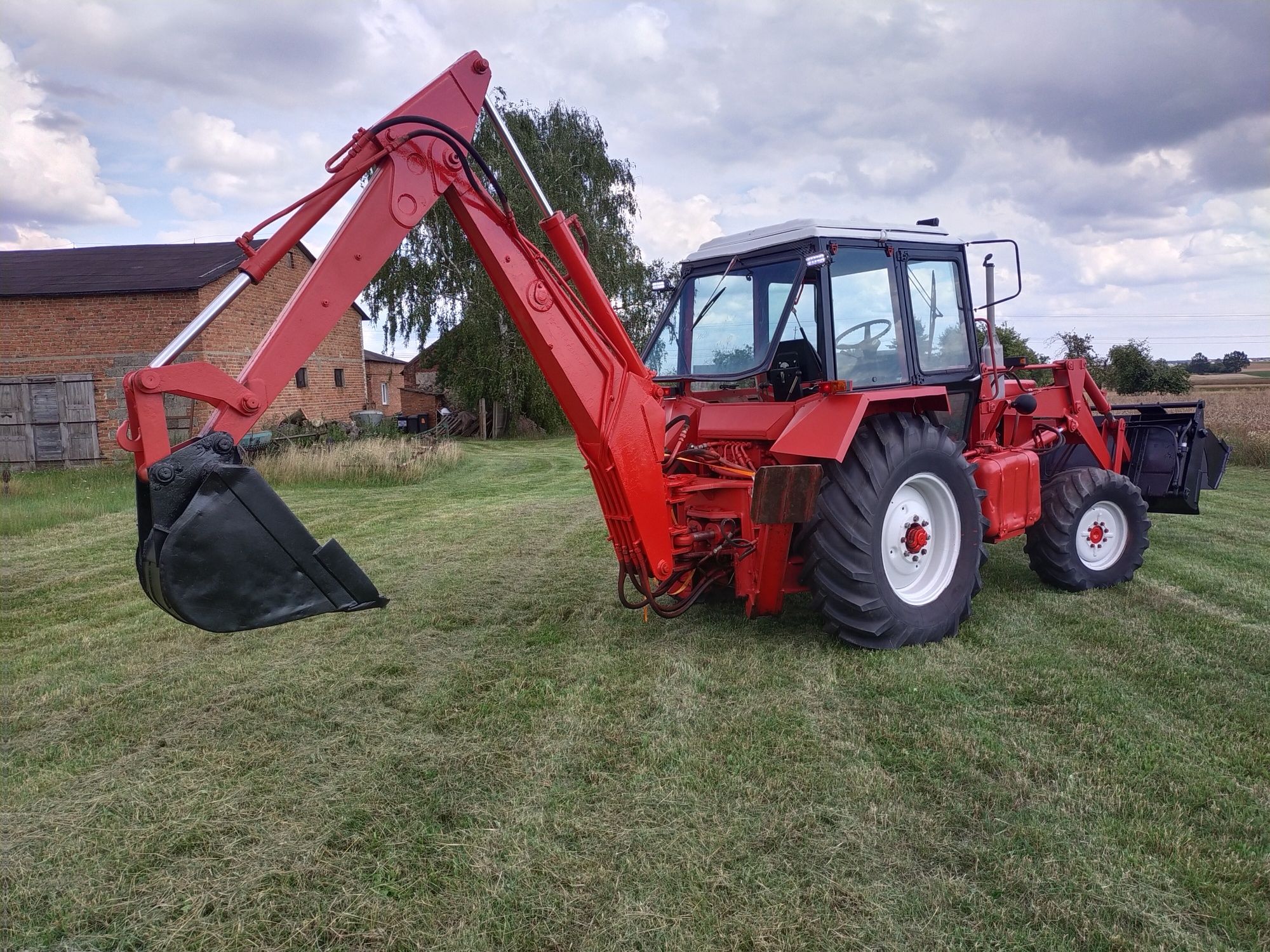 MTZ 82, 4x4 Belarus Pronar, koparko ładowarka, joystick, krokodyl,