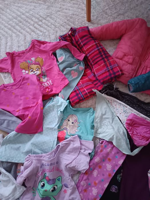 Ubrania dla dziewczynki 110/116