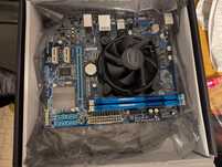 Комплект: Intel Xeon E3-1270 v2 (i7-3770) та Gigabyte GA-H61M-S1 + 4gb