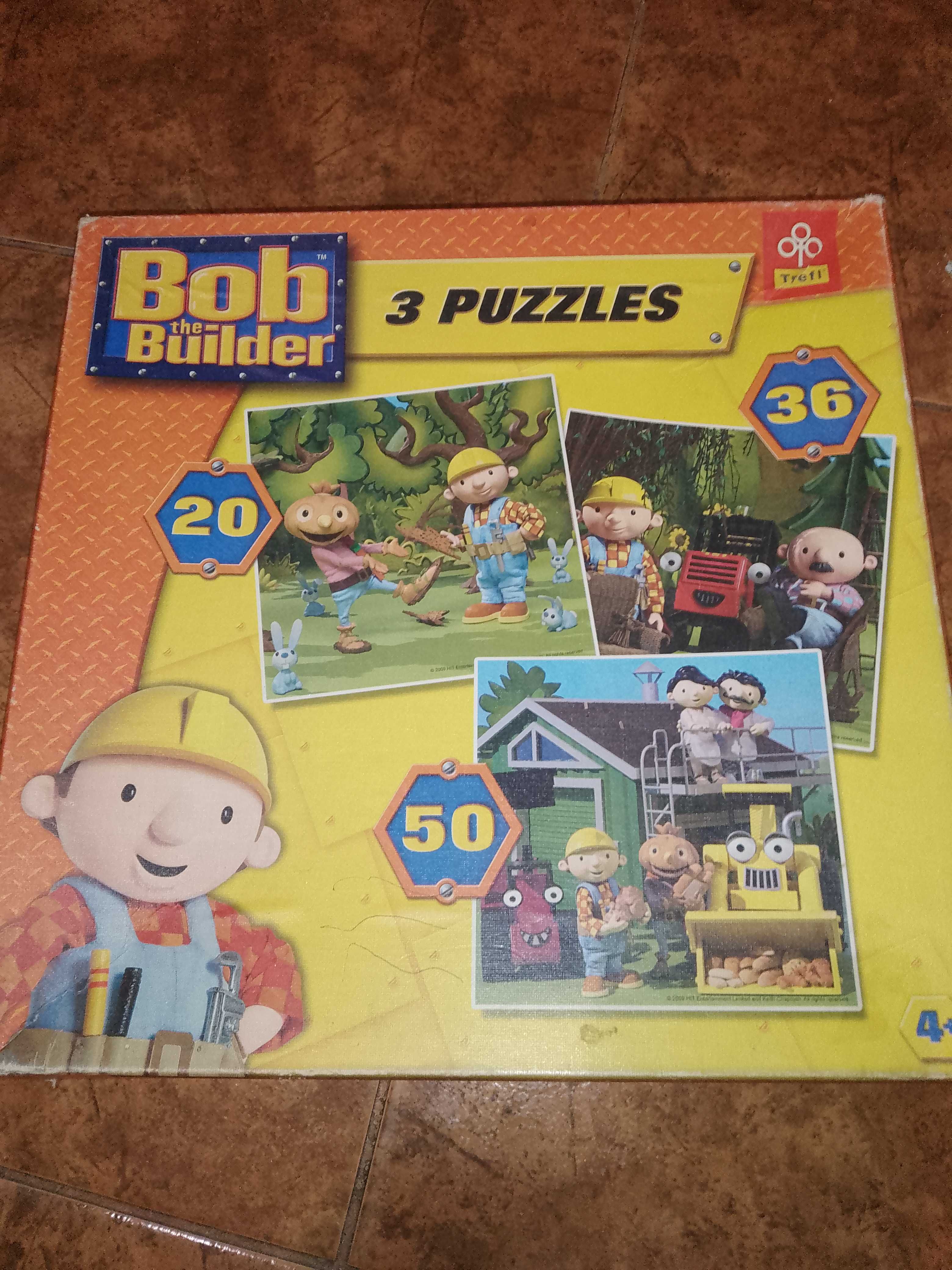 Puzzle bob budowniczy 3 obrazki i Tomek i przyjaciele maxi