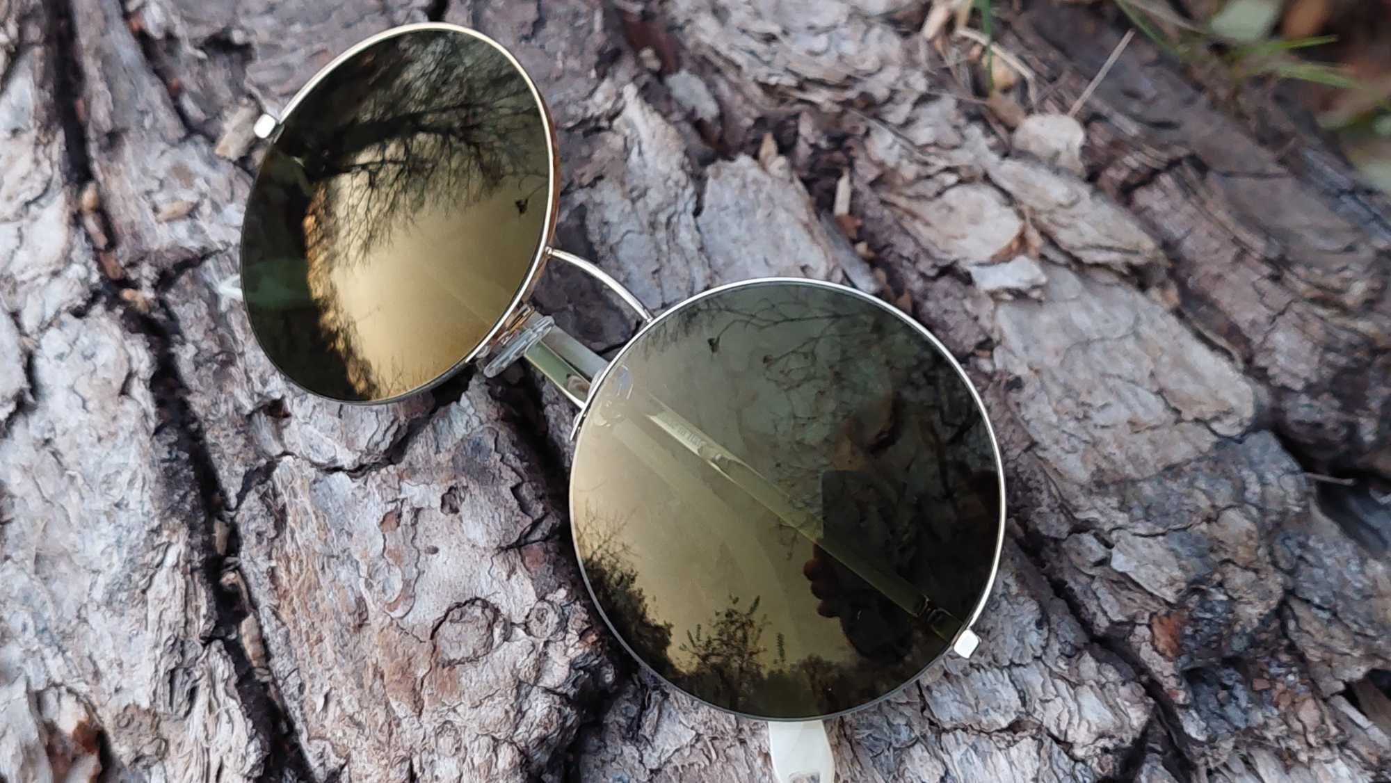 Damskie Okrągłe lustrzane okulary  VBS95 C01 Victoria Beckham!