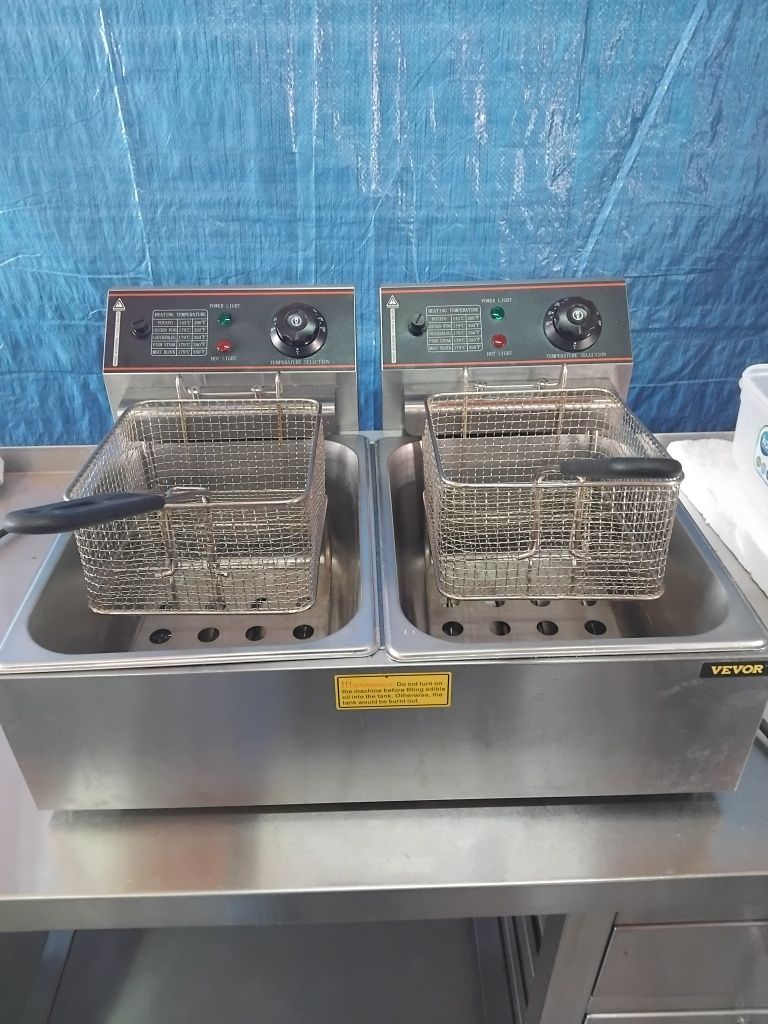 Fritadeira Dupla Eléctrica