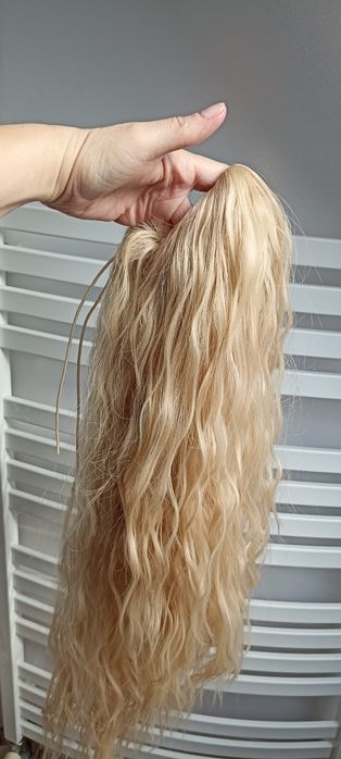 Nowa kita kucyk włosy syntetyczne blond