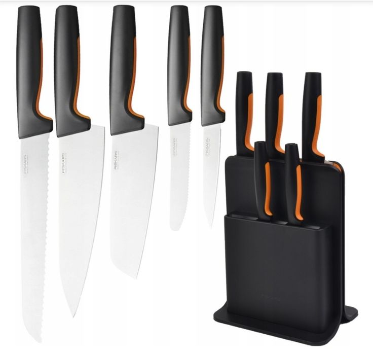 Набір 5 кухонних ножів у блоці Fiskars Functional Form