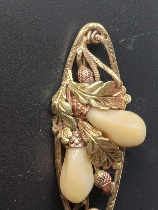 Złota Broszka myśliwska zloto 333