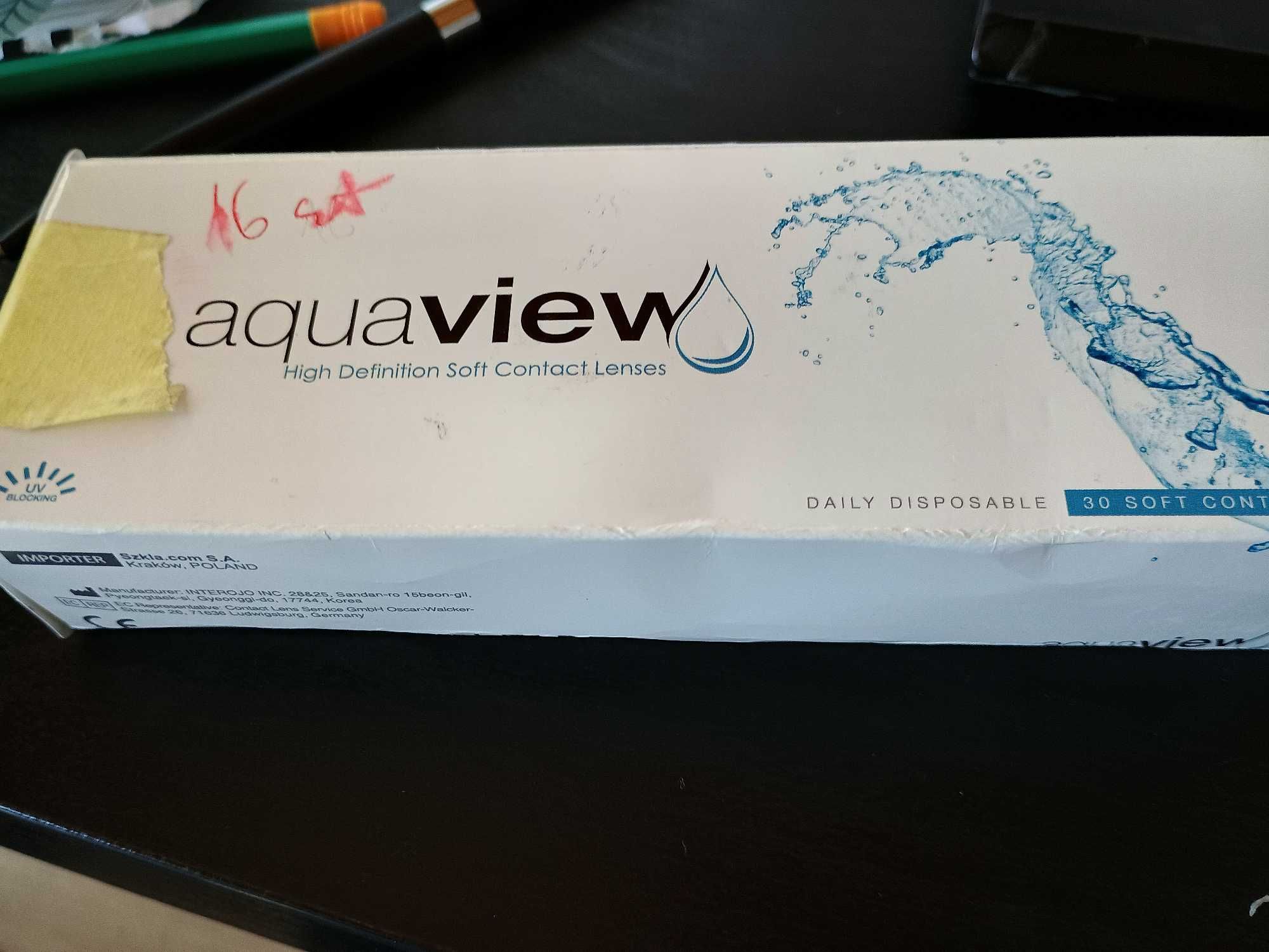 Aqua View Daily soczewki 1-dniowe  D -2,00